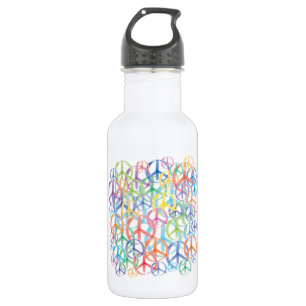 Peace Symbols Art Edelstahlflasche