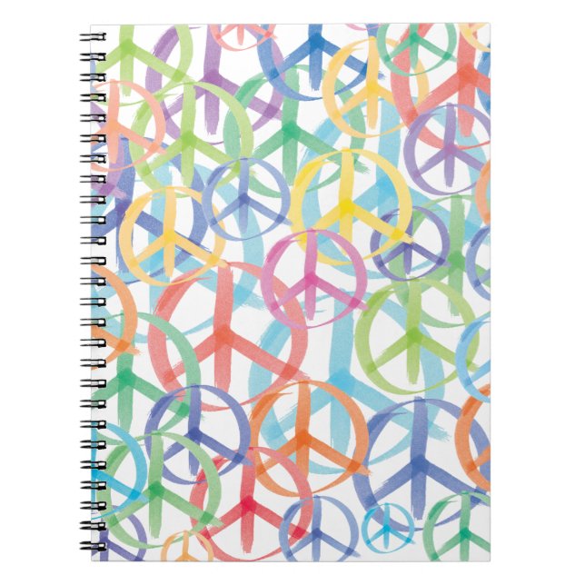 Peace Symbols Art Notizblock (Vorderseite)