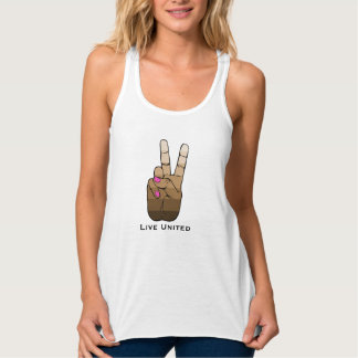 Peace Tank Pink Top