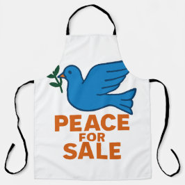 Peace themed apron schürze