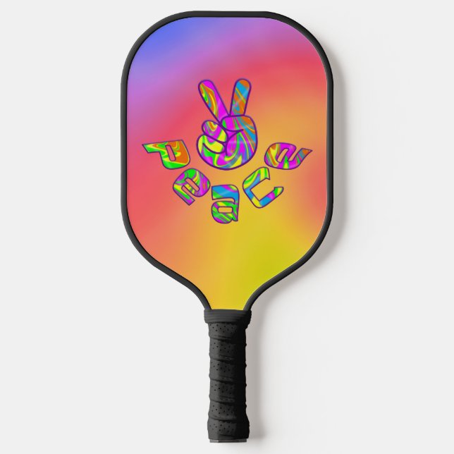 PEACE Tiedyed Pickleball Paddle (Vorderseite)