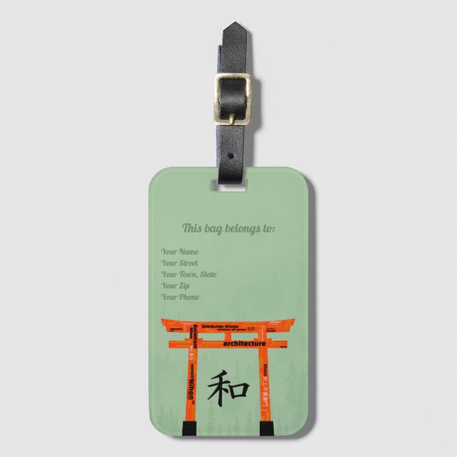 Peace Torii (auf Mio. Gepäckanhänger (Vorderseite Vertikal)