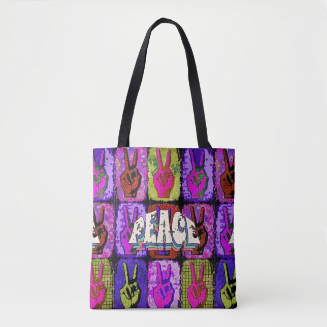 Peace Tote Bag Tasche (Vorderseite)