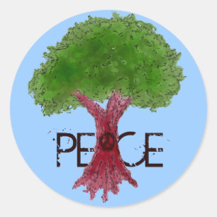 Peace Tree Anpassbare Sticker