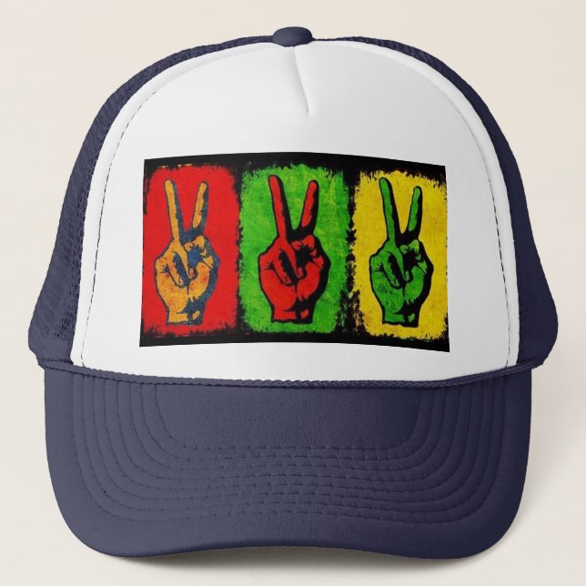 Peace Trucker Hat Truckerkappe (Vorderseite)