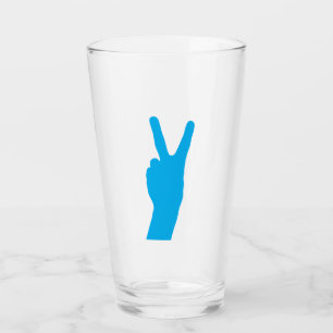 Peace & Victory Glass Tumbler