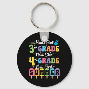 Peace We Out 3. Klasse Sommerabschluss Dritte Klas Schlüsselanhänger