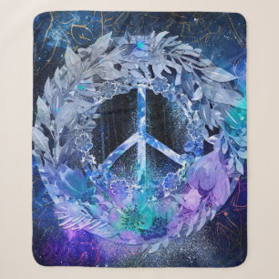 Peace Wreath Blues S&M Sherpadecke