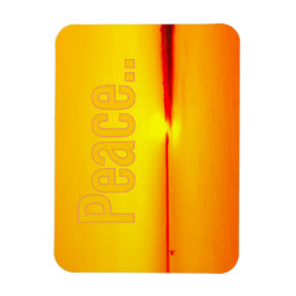 Peaceful Amber Sunset Magnet