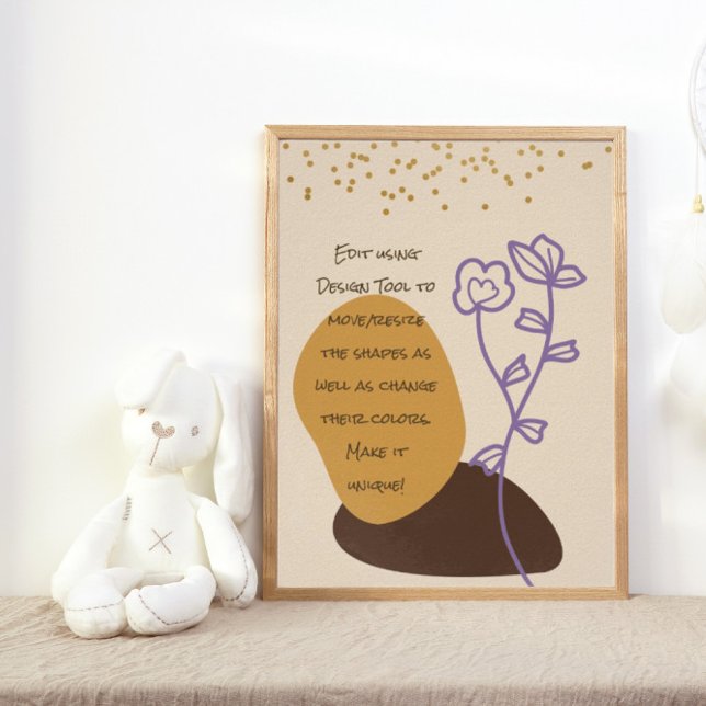 Peaceful Boho Shapes Poster (Von Creator hochgeladen)