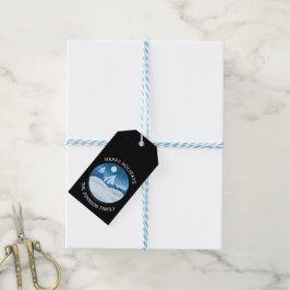 Peaceful Frosted Landscape Custom Geschenkanhänger