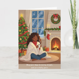 Peaceful Holidays Christmas Card Feiertagskarte