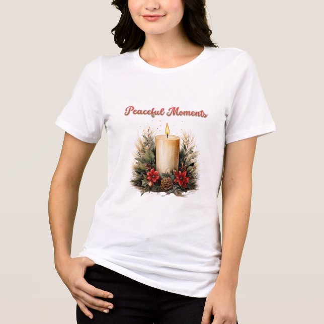 Peaceful Moments & Quiet Soul T-Shirt  Tri-Blend Shirt (Vorderseite)