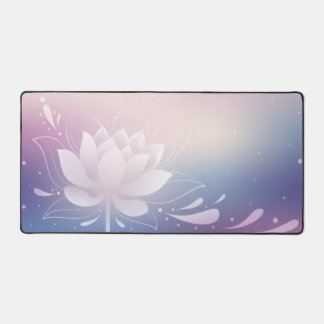 Peaceful Rhythm with Lotus Desk Mat