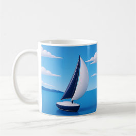 Peaceful Sailboat Ocean Kaffeetasse