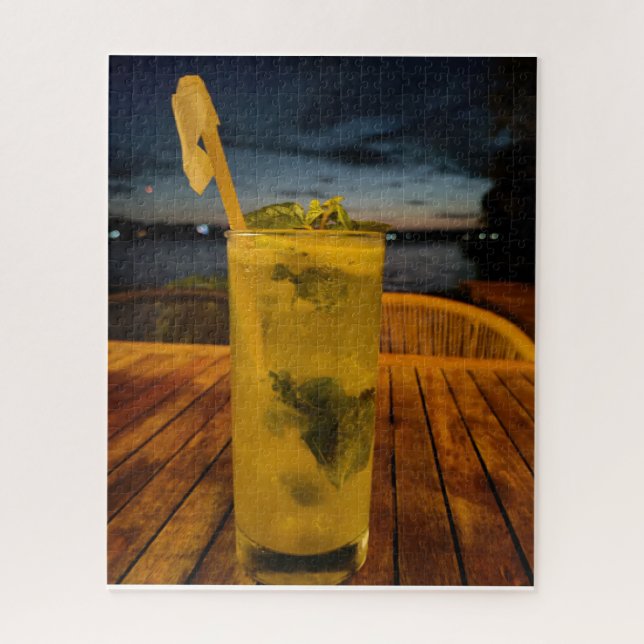 Peaceful Waters Edge Guatemala Travel Photo Puzzle (Vertical)