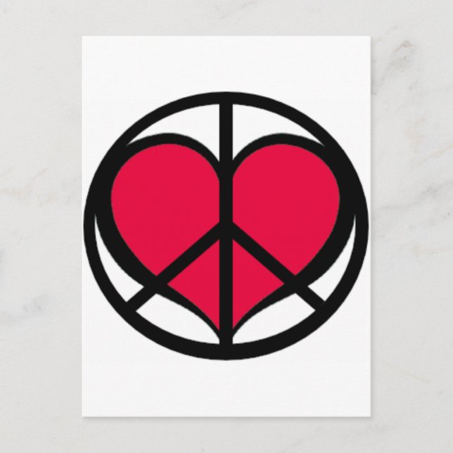 PeaceLove Postkarte (Vorderseite)