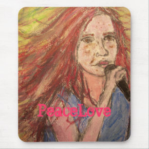 PeaceLove Rocker-Mädchen Mousepad