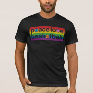 PeaceLoveBasketball PRIDE Amer Apparel Shirt (schw