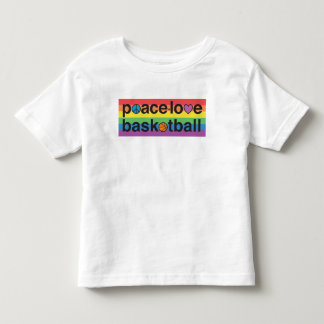 PeaceLoveBasketball PRIDE Kleinkind Jersey T - Shi Kleinkind T-shirt