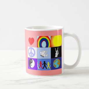 peaceloveunity Tasse - Rosa