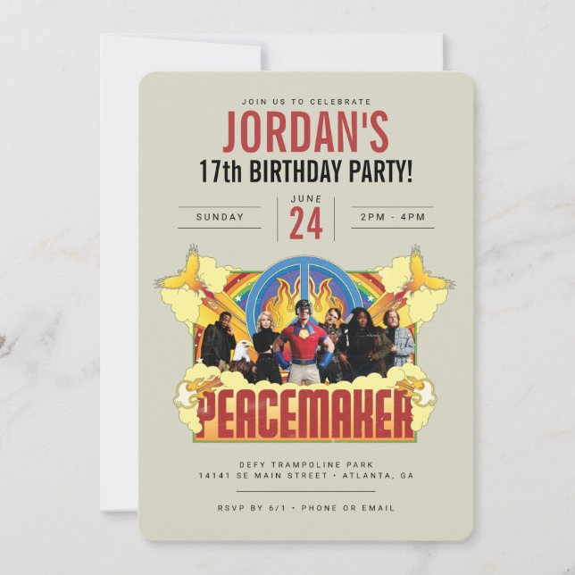 Peacemaker the Series Birthday Invitation (Devant)