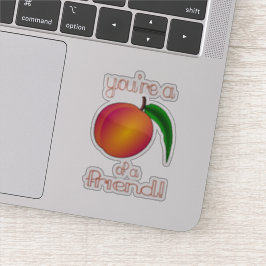 Peach a Friend Aufkleber