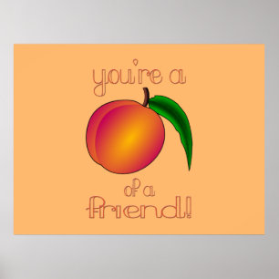 Peach a Friend Poster