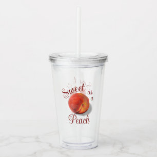Peach Acrylic Tumbler Acryltrinkbecher