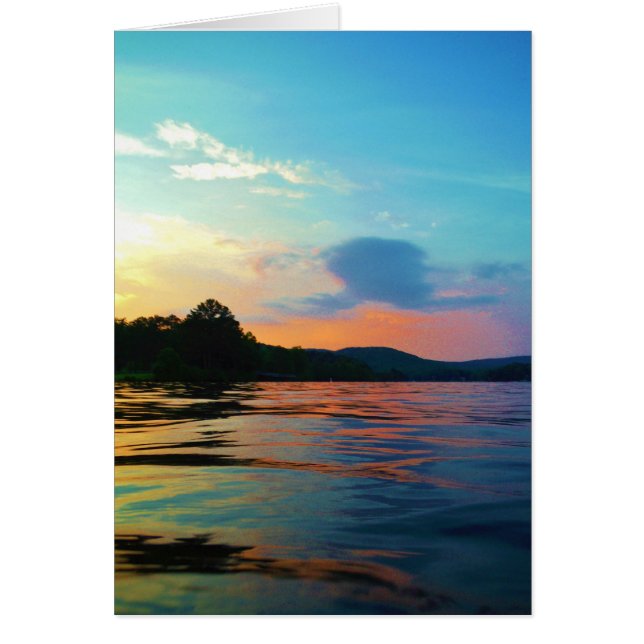 Peach and Blue Sunset on Mountain Lake (Vorne)
