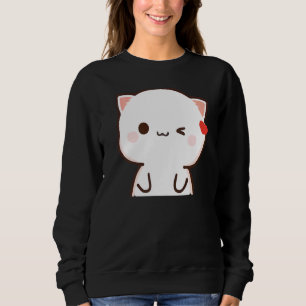 Peach and Goma Mochi Cat Sweatshirt