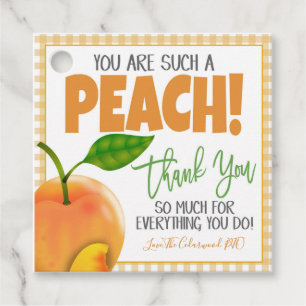 Peach Appreciation Geschenkmarke Geschenkanhänger