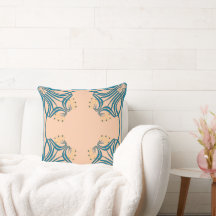 Peach Aquamarin Art Nouveau