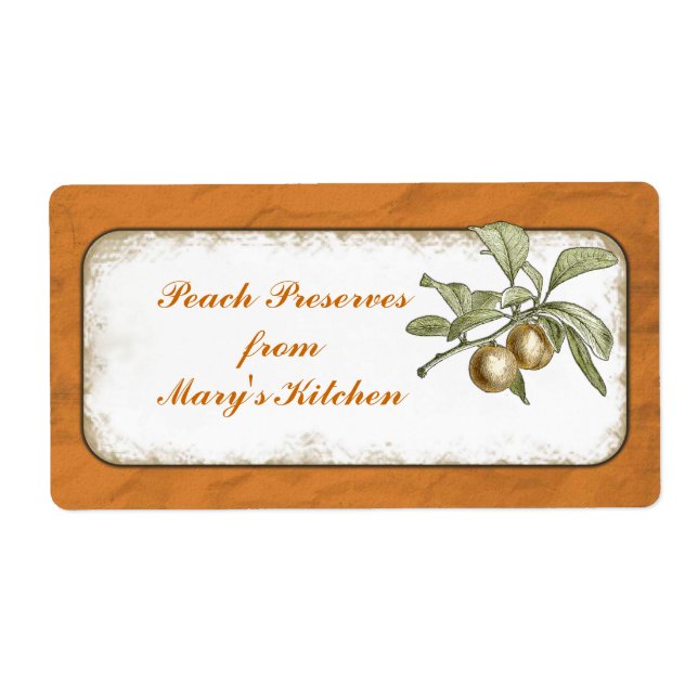 Peach behält Lebensmittelspeicher botanische Maßst (Vorne)