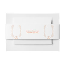 Peach Bells Scrollwork Design Wedding