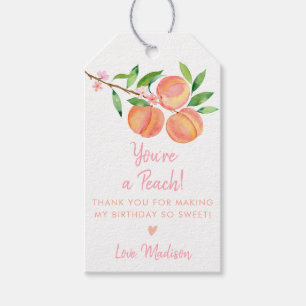 Peach Blossom Geburtstag Vielen Dank Geschenkanhänger