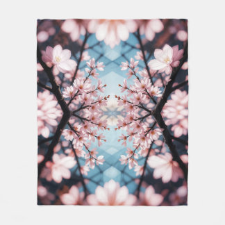 Peach Blossom Kaleidoscope Fleecedecke