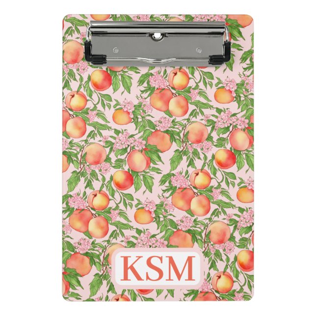 Peach Blossom Zwischenablage Mini Klemmbrett (Vorderseite)