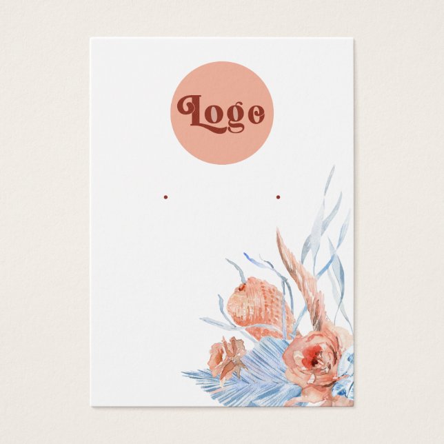 Peach blue tropring display card (Vorderseite)