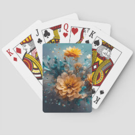 Peach-Blume Burst Spielkarten