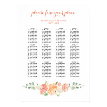 Peach Blume Hochzeitstorte