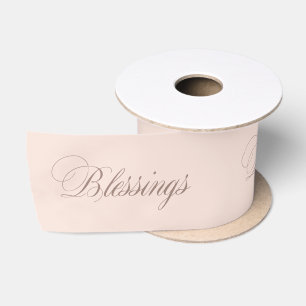 Peach Blush Satin Ribbon Satinband