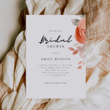 Peach Boho Floral Brautparty