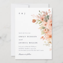 Peach Boho Floral Wedding