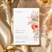 Peach Boho Floral Wedding