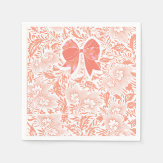 Peach-Brautparty Serviette