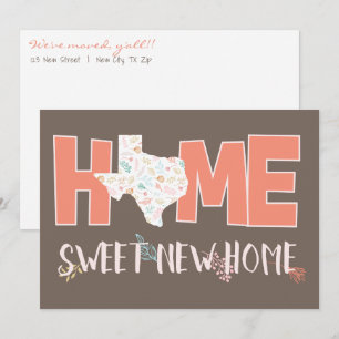 Peach & Brown Zuhause, Sweet New Zuhause - Texas Ankündigung