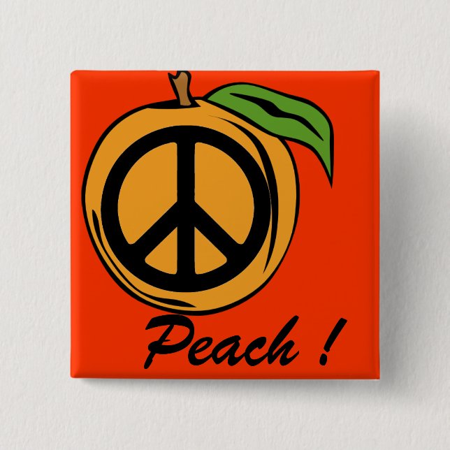 Peach ! button (Vorderseite)