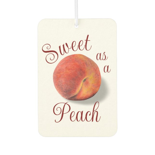 Peach Car Air Freshener Autolufterfrischer (Vorderseite)