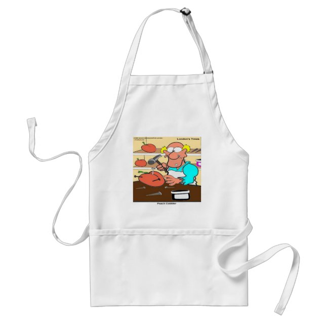 Peach Cobbler Funny LTCartoons Schürze (Vorne)